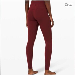 Lululemon Align High Rise 28” Legging Red Merlot Burgundy